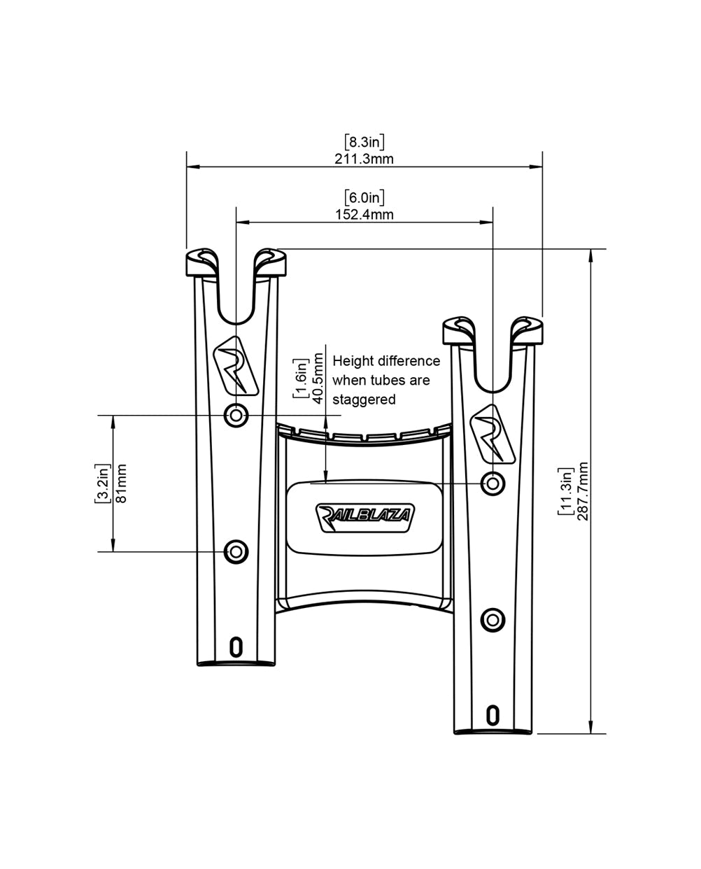Railblaza RodStow Double Rod Holder