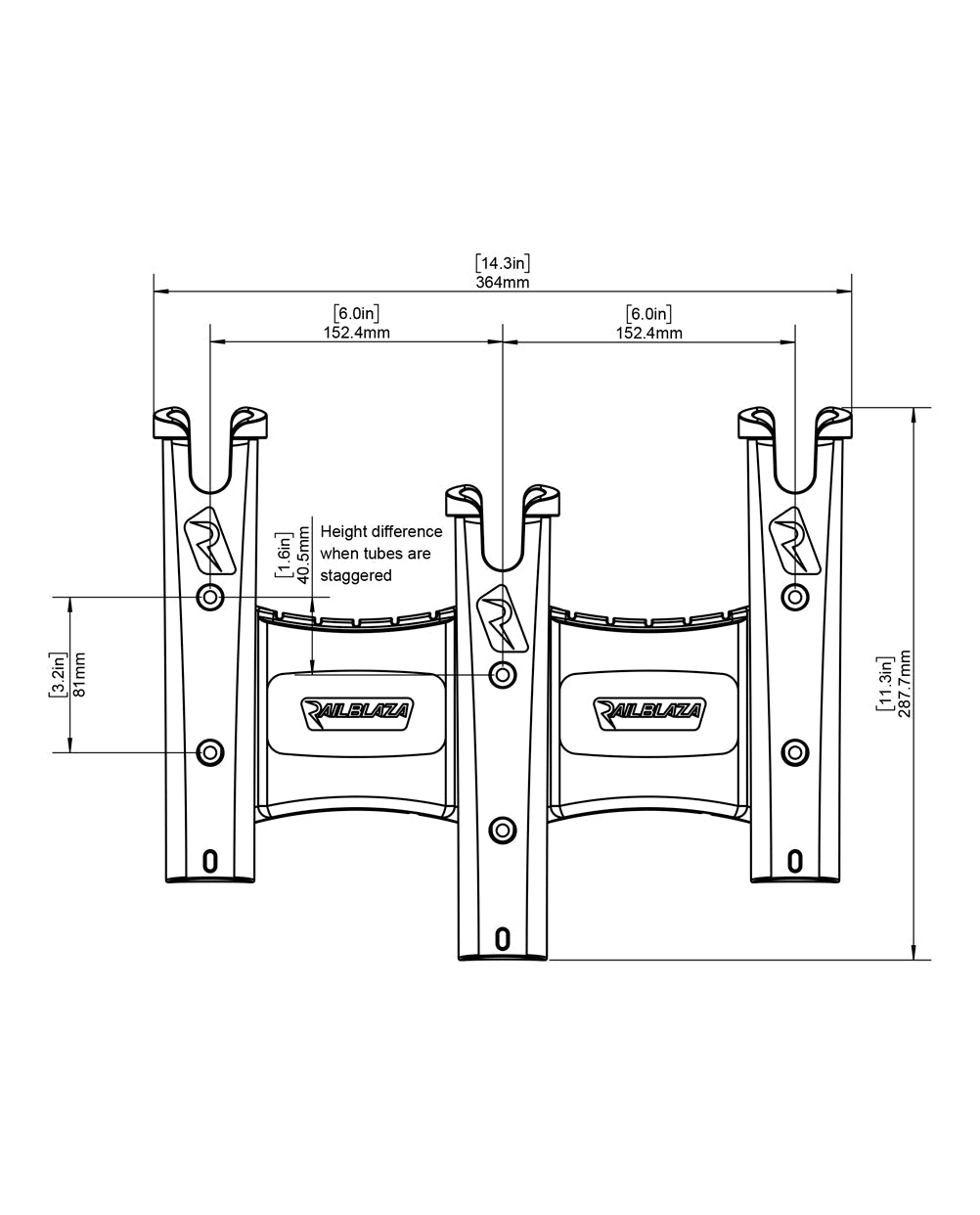 Railblaza RodStow Triple Rod Holder